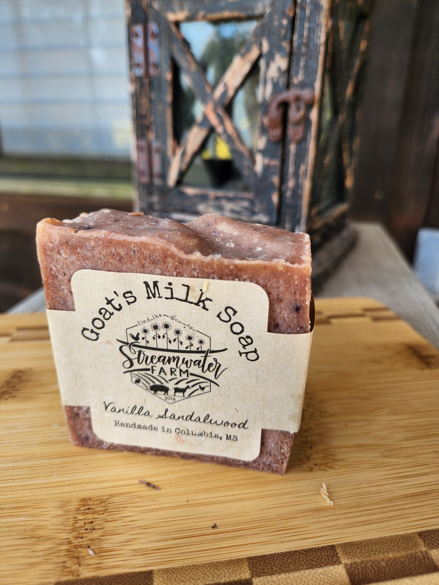 Vanilla Sandalwood Goat's Milk Soap - 4 oz bar