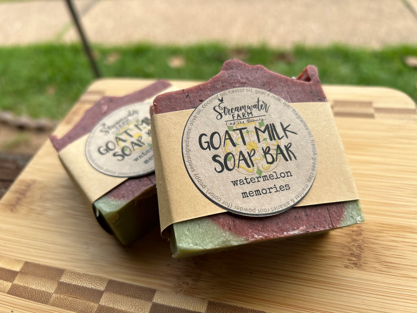 Watermelon Memories Goat Milk Soap- 4oz bar