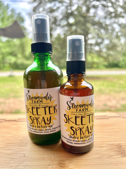 Skeeter Spray - 2 oz glass spray bottle