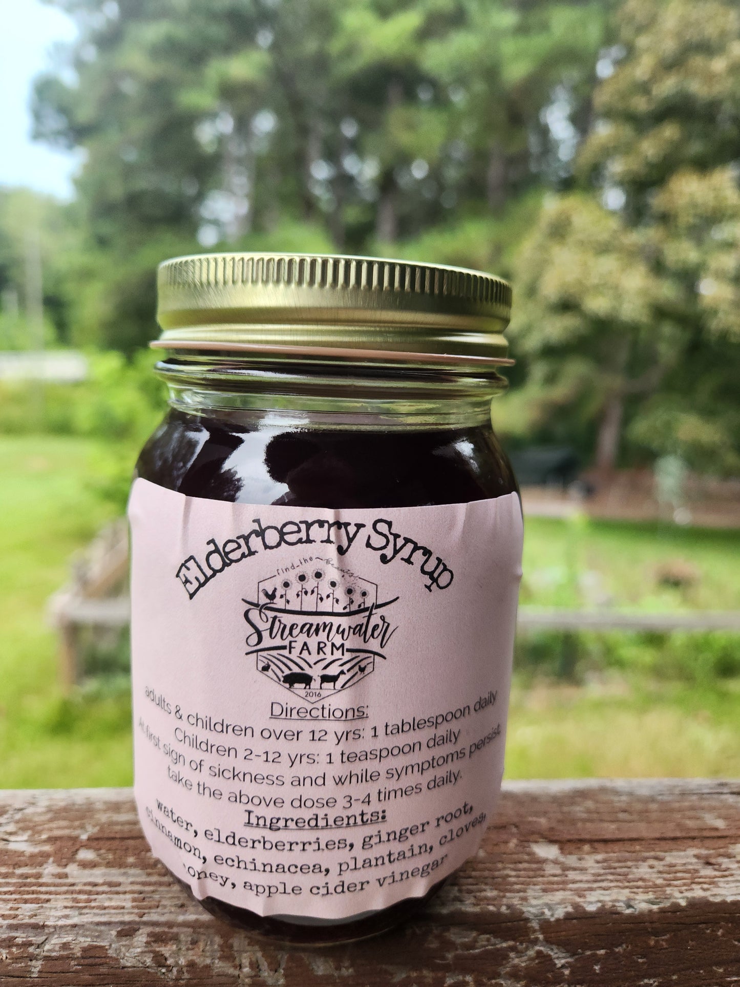 LOCAL PICKUP ONLY ***Elderberry Syrup - pint jar