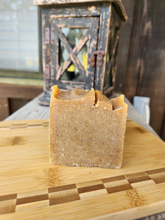 Pumpkin Sandalwood Goat's Milk Soap - 4 oz bar