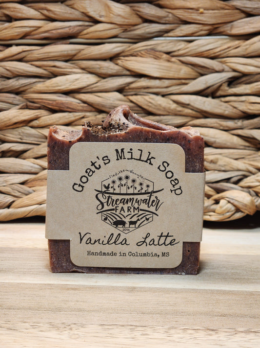 Vanilla Latte Goat's Milk Soap - 4 oz bar