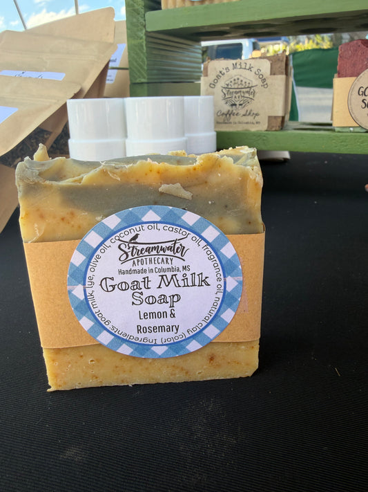 Goat Milk Soap- Lemon Rosemary
